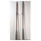 Vintage Wooden oars add Nautical Charm