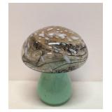 Murano Style Glass Mushroom