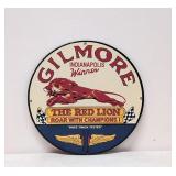 Porcelain Gilmore Red Lion Gas & Oil sign
