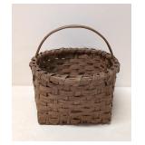 Antique Oak Splint Basket