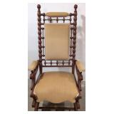 Antique Stick & Ball Victorian Rocker