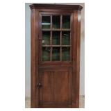 Erly Antique Corner Cabinet