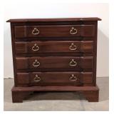 Knob Creek Solid Mahogany 4 drawer chest