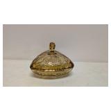 Triangle Marigold Covered Candy Dish