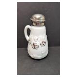 Antique Milk Glass Syrup pitcher