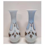 Pair of Elegant Bristol Vases