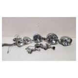 5 Bicycle lights and two 6 volt generators