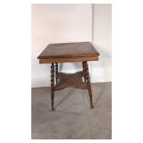 Antique Oak Barley Twist Center Table
