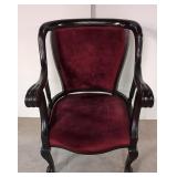Antique Mahogany Claw Ft. Arm chair