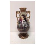 Vintage English Victorian double handle vase