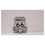 Route 66 Safety pays sign