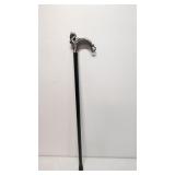 Metal Dragon Top Walking Cane with sword inside