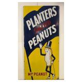 Porcelain Planters Mr. Peanuts sign