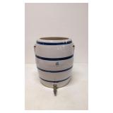 5 Gallon Blue Ring Crock Cooler / Dispenser