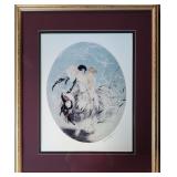louis Icart Framed Print 'Paper Seagulls'