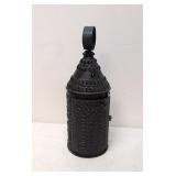 Antique Punched Tin Candle holder