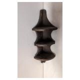 Antique small tramp art Rustic Corner Shelf