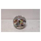 Vintage Millefiori Glass Paperweight