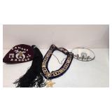 Shriners Hat & Necklace and Tiara