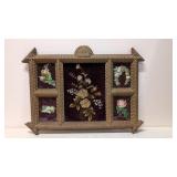 Antique Tramp Art Divided picture frame