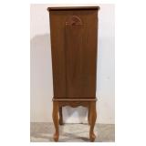 Oak Jewelry Armoire with mirror