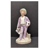 Antique Gebruder Heubach Bisque Newspaper Boy