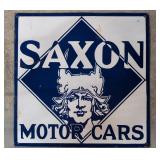Porcelain Saxon Motor Cars Sign
