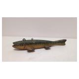 Vintage folk Art Decoy Rainbow Trout Lure
