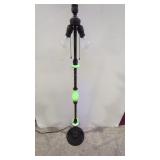 Vintage uranium glass floor lamp