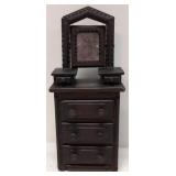 Vintage small Folk / Tramp At dressor with mirror