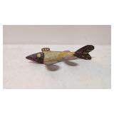 Vintage Folk Art Fish Ice Fishing decoy lure