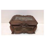 Antique 1907  Tramp Art storage box