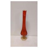 Vintage MCM Amberina Swung Vase