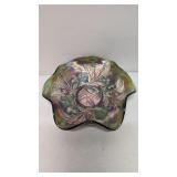 Vintage Fenton Carnival Glass Iridescent Bowl