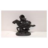Bronze Indian on Horse in Motion