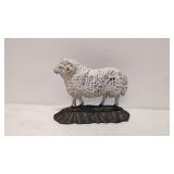 Antique Cast Iron Ram Sheep door stop