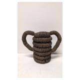 Vintage Tramp / Folk Art Bottle Cap Vase