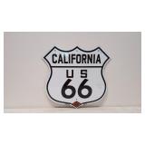 California US Route 66 Hwy Sign
