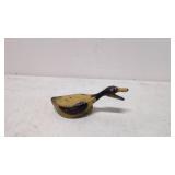 Vintage Folk Art metal pull toy duck
