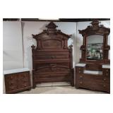 Antique 1800s 3 pc. Victorian Bedroom Suite