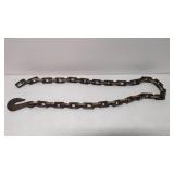 Tramp / Folk Art Wood Carving Chain with hook