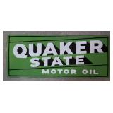 Quaker State rectangle Porcelain sign
