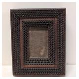 Antique Tramp Art Picture Frame