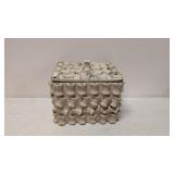 Folk Art Sewing Box covered in spools