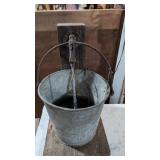 Vintage Water Bucket Fountain