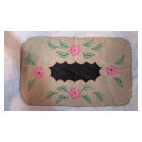 Antique hand made appliqued design rug