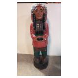 Carved wood Cigar Store Indian