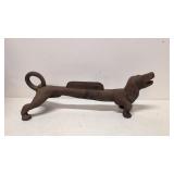 Vintage Cast Iron Dachshund dog boot scraper