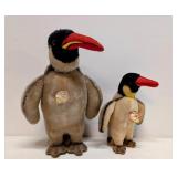 Vintage two Steiff Peggy Penquins - with ID tags
