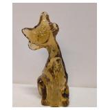 Fenton Amber Art Glass Alley Cat